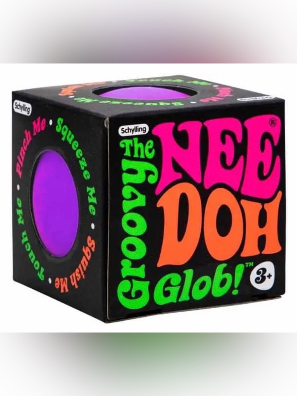 Schylling NeeDoh Groovy Glob Sensory Ball - Purple